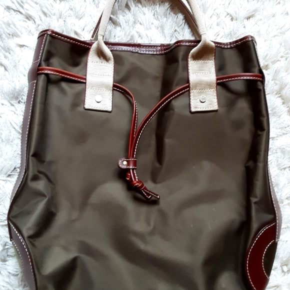 Lancel nylon and leather tote - Picture 4 of 5